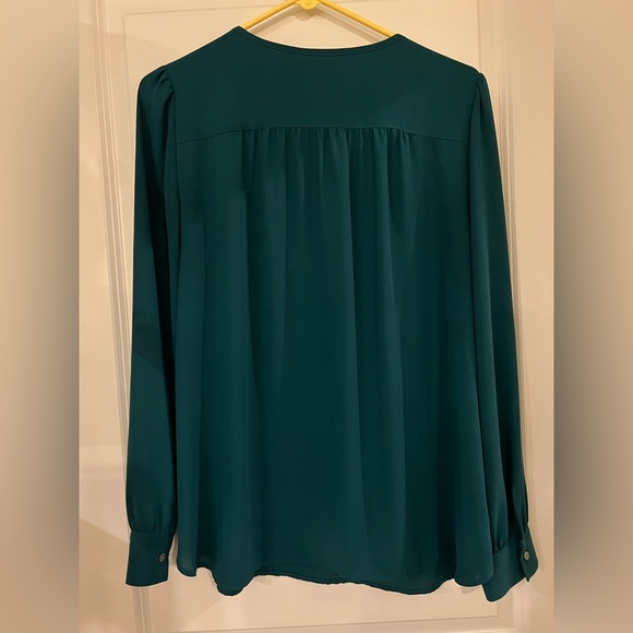 LOFT Emerald Green Women's Blouse - Picture 3 of 7